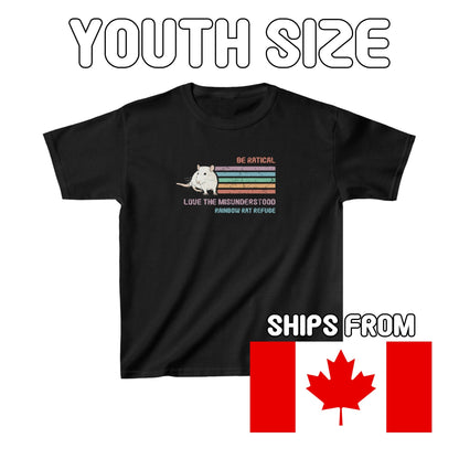 Fish | Rainbow Rat Refuge | FUNDRAISER | **CANADIAN PRINTER** | **YOUTH SIZE** Tee - Detezi Designs-86735087047861508217