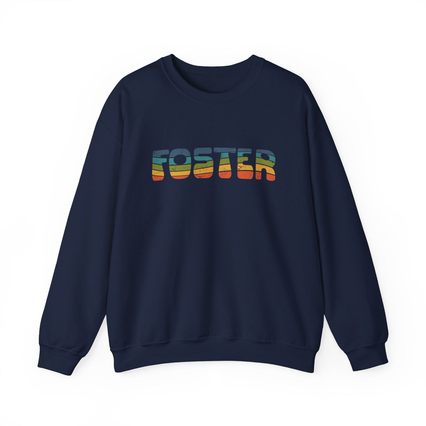 Foster Retro | Crewneck Sweatshirt - Detezi Designs-30717297908477710493