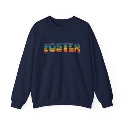 Foster Retro | Crewneck Sweatshirt - Detezi Designs-30717297908477710493