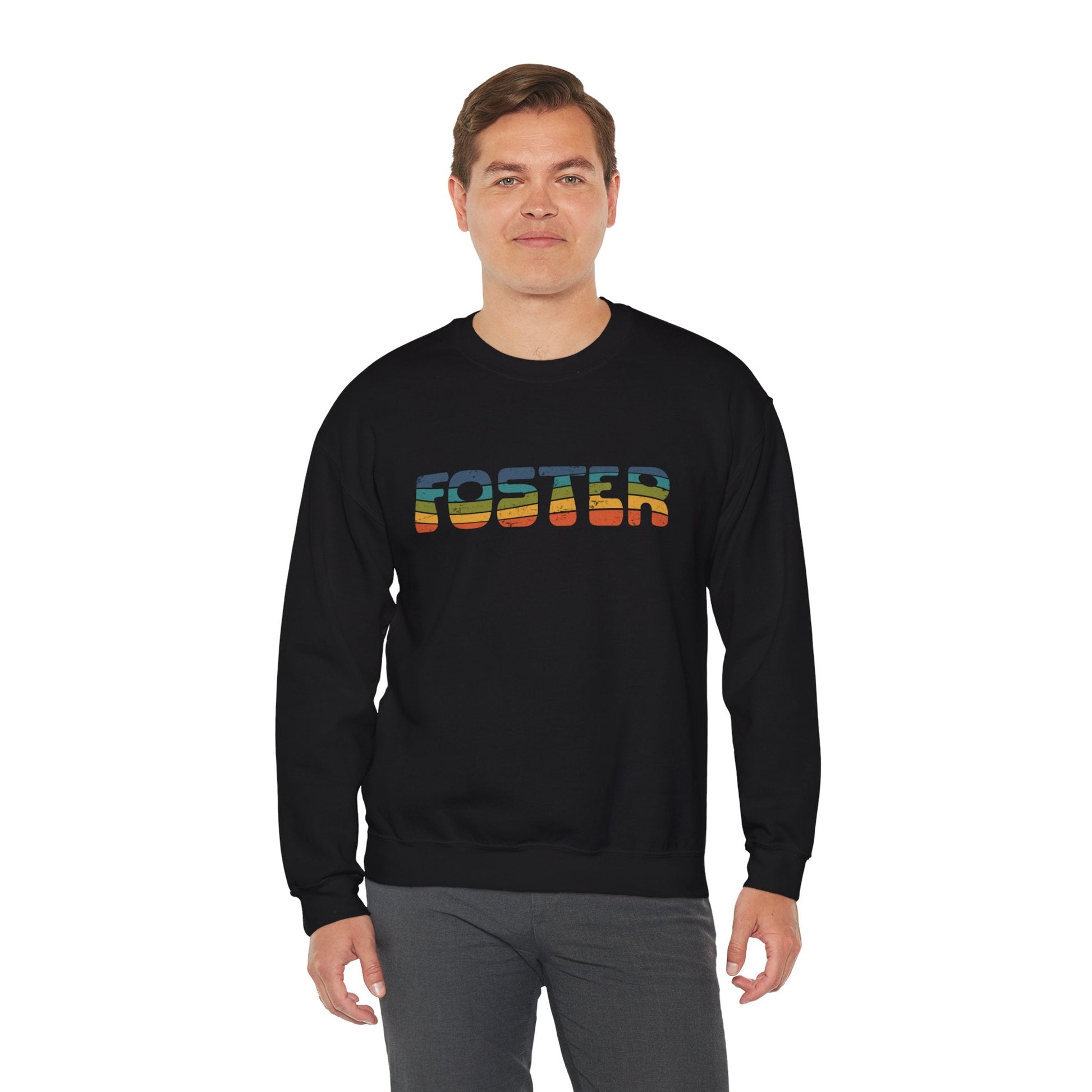 Foster Retro | Crewneck Sweatshirt - Detezi Designs-96226276923473743877