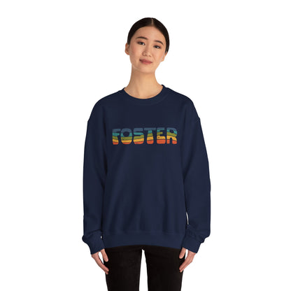 Foster Retro | Crewneck Sweatshirt - Detezi Designs-96226276923473743877