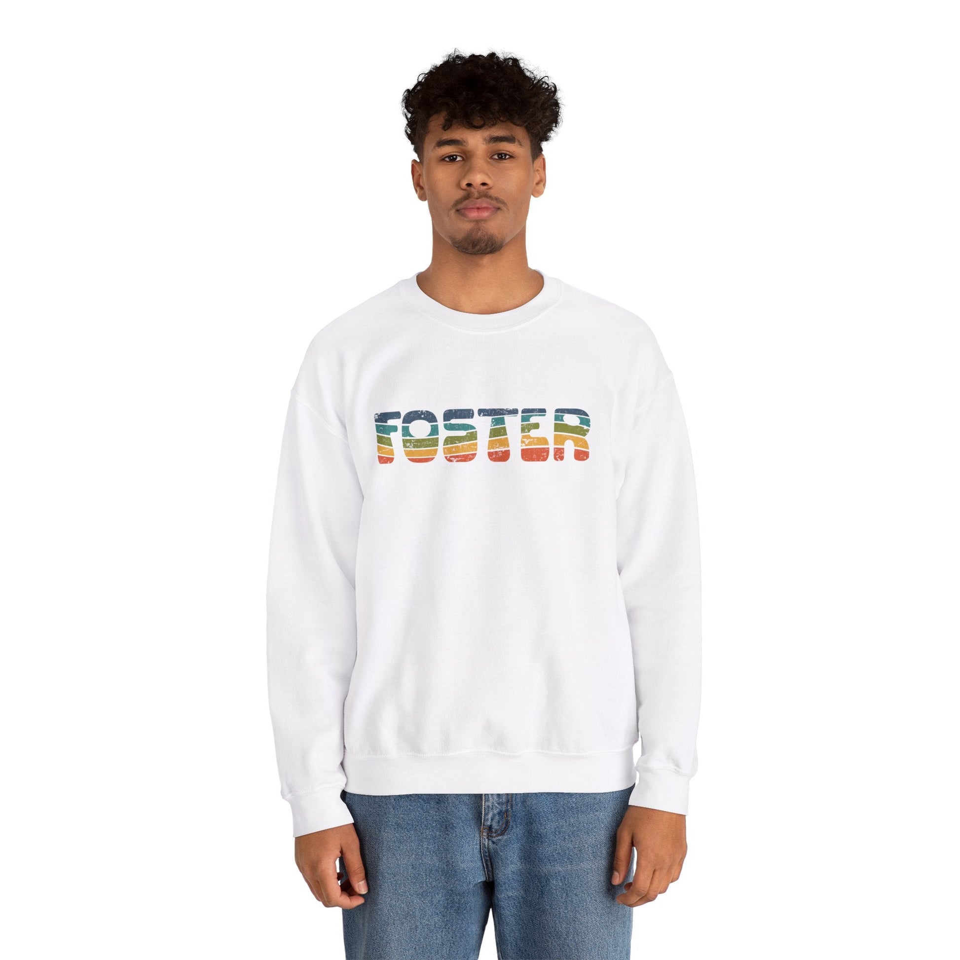 Foster Retro | Crewneck Sweatshirt - Detezi Designs-96226276923473743877