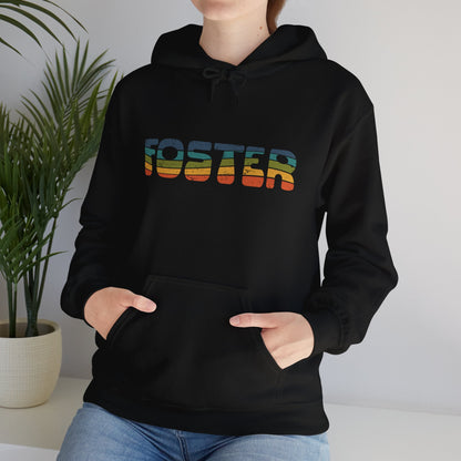 Foster Retro | Hooded Sweatshirt - Detezi Designs-28783221591823779825