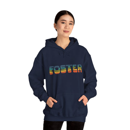 Foster Retro | Hooded Sweatshirt - Detezi Designs-28783221591823779825