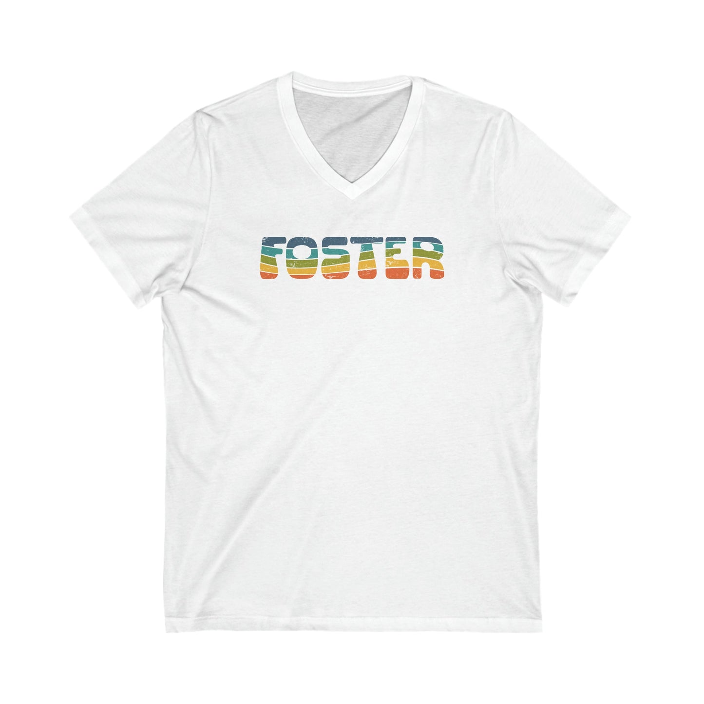 Foster Retro | Unisex V-Neck Tee - Detezi Designs-18505754791554646348