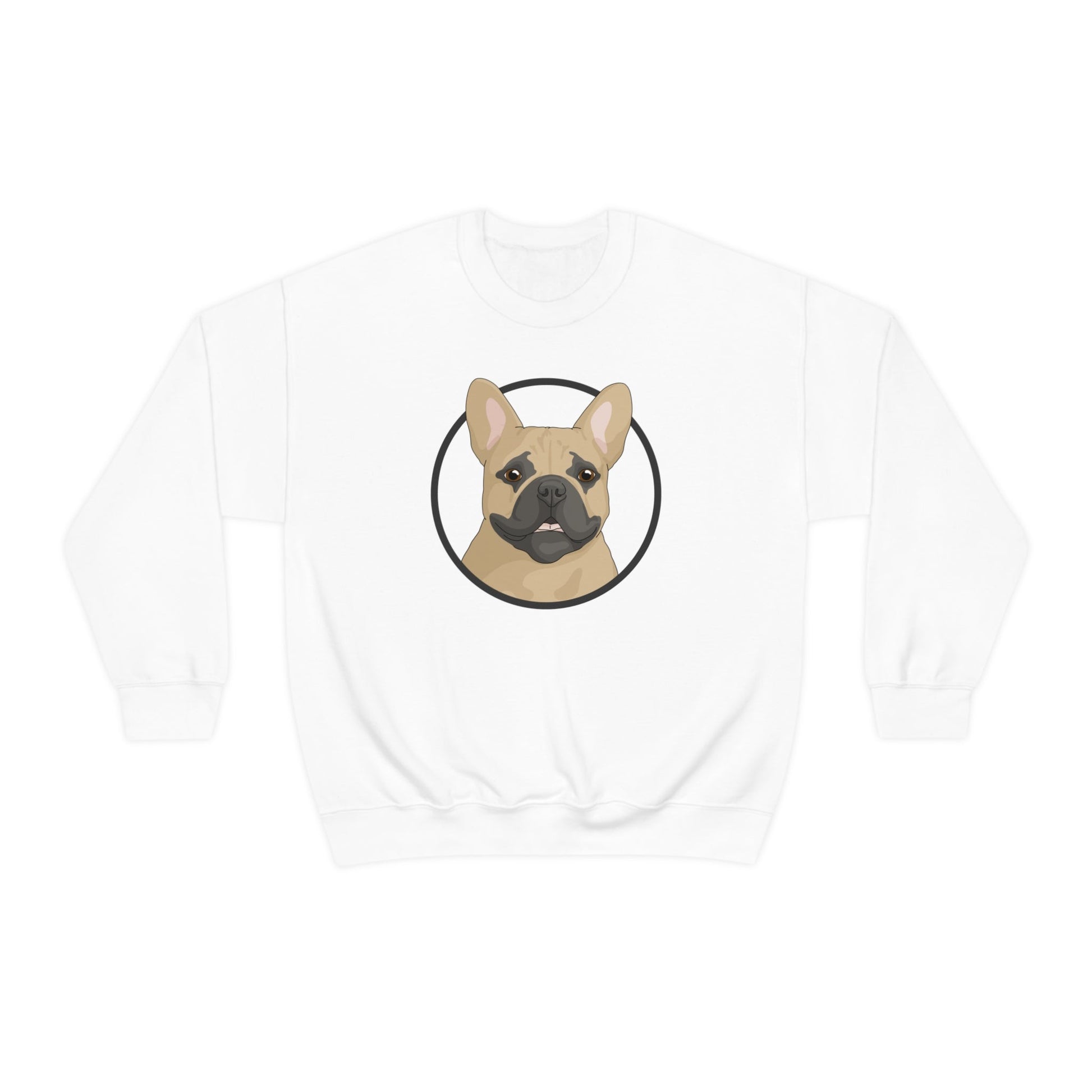 French Bulldog Circle | Crewneck Sweatshirt - Detezi Designs-15856800650992746310