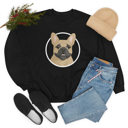 French Bulldog Circle | Crewneck Sweatshirt - Detezi Designs-21204122859808772018