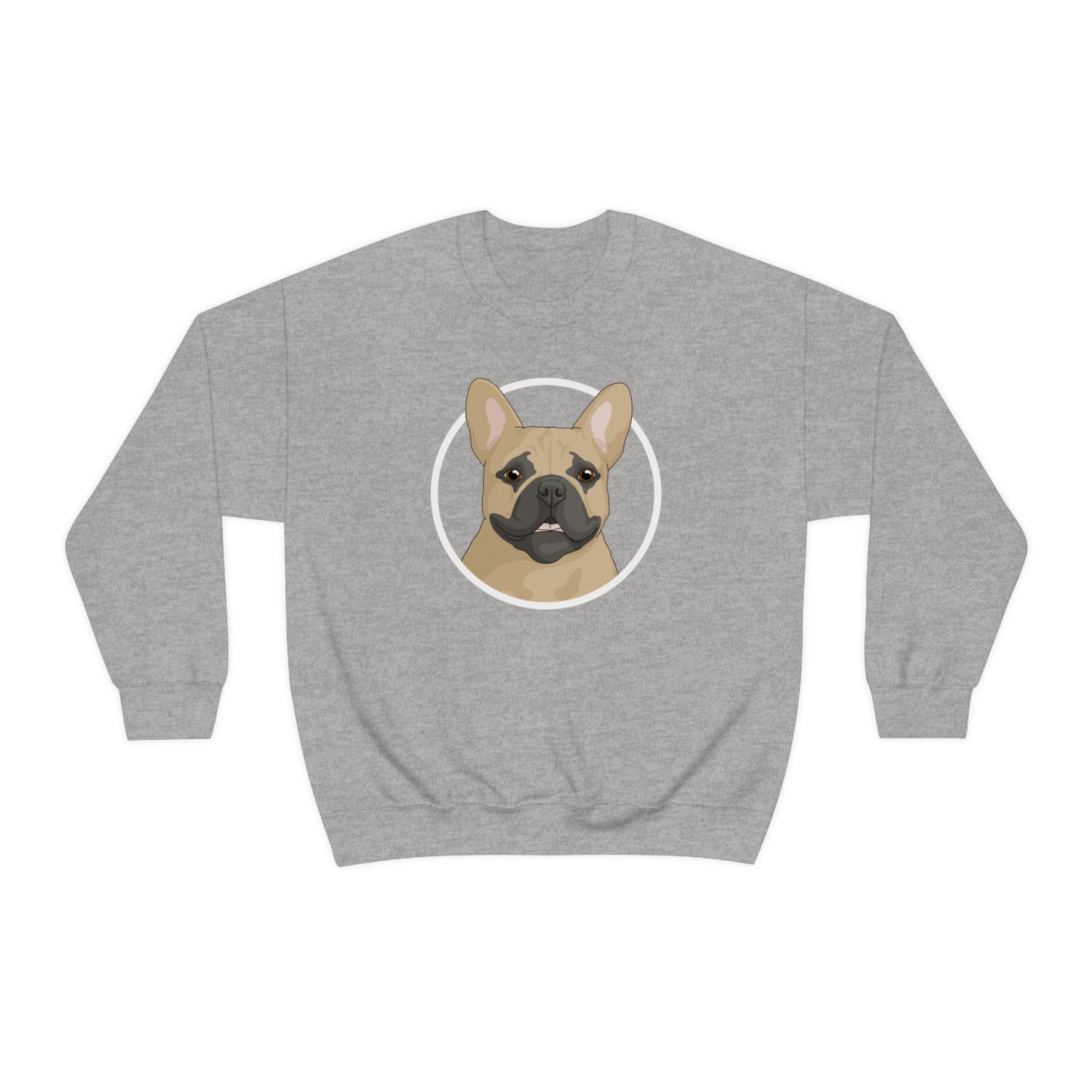 French Bulldog Circle | Crewneck Sweatshirt - Detezi Designs-21204122859808772018