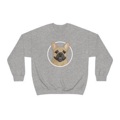 French Bulldog Circle | Crewneck Sweatshirt - Detezi Designs-21204122859808772018