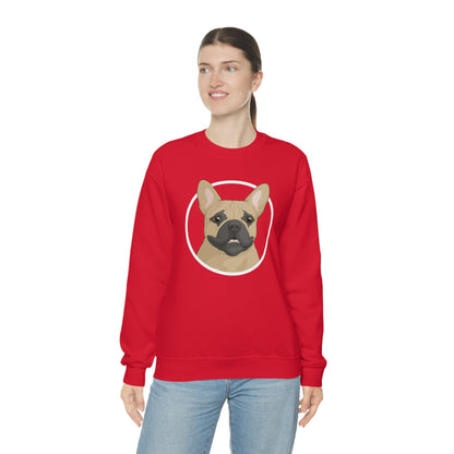 French Bulldog Circle | Crewneck Sweatshirt - Detezi Designs-21204122859808772018