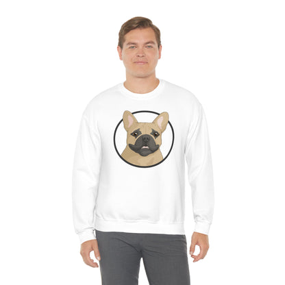 French Bulldog Circle | Crewneck Sweatshirt - Detezi Designs-21204122859808772018