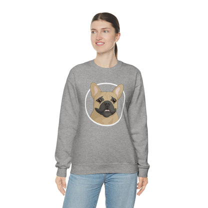 French Bulldog Circle | Crewneck Sweatshirt - Detezi Designs-21204122859808772018