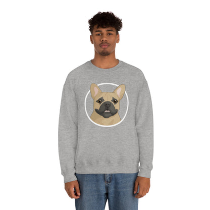 French Bulldog Circle | Crewneck Sweatshirt - Detezi Designs-21204122859808772018