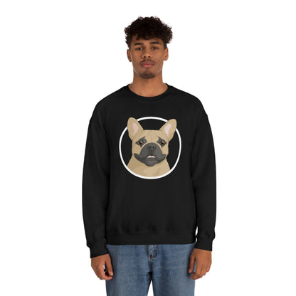 French Bulldog Circle | Crewneck Sweatshirt - Detezi Designs-21204122859808772018