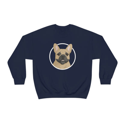 French Bulldog Circle | Crewneck Sweatshirt - Detezi Designs-29854777511477761569