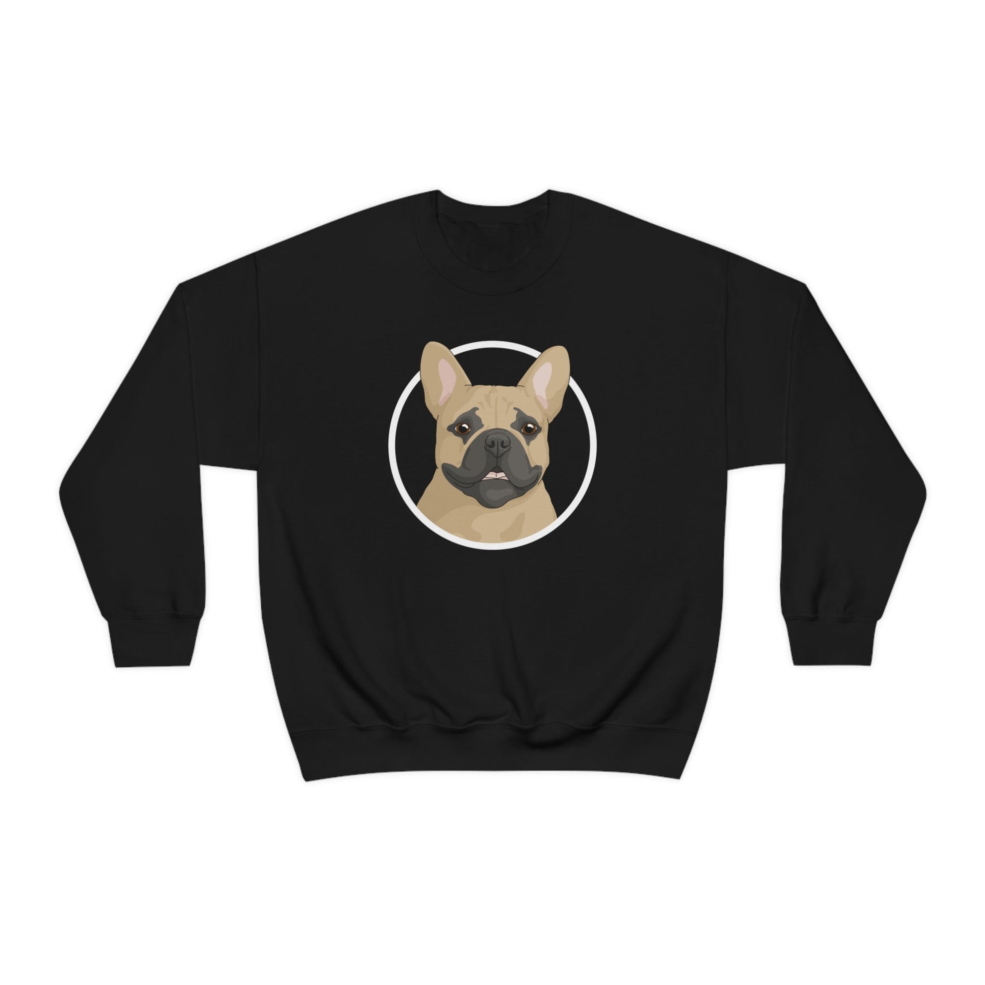 French Bulldog Circle | Crewneck Sweatshirt - Detezi Designs-30147930496414712225