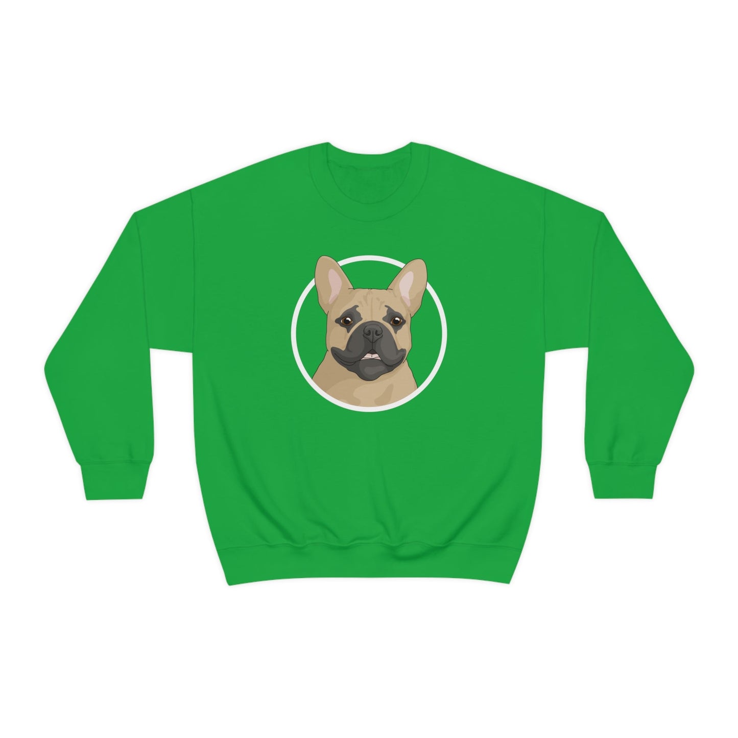 French Bulldog Circle | Crewneck Sweatshirt - Detezi Designs-30693370198849321500