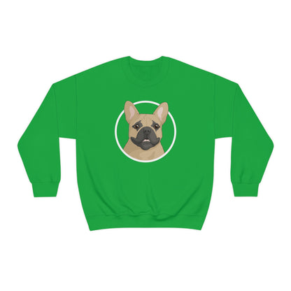 French Bulldog Circle | Crewneck Sweatshirt - Detezi Designs-30693370198849321500