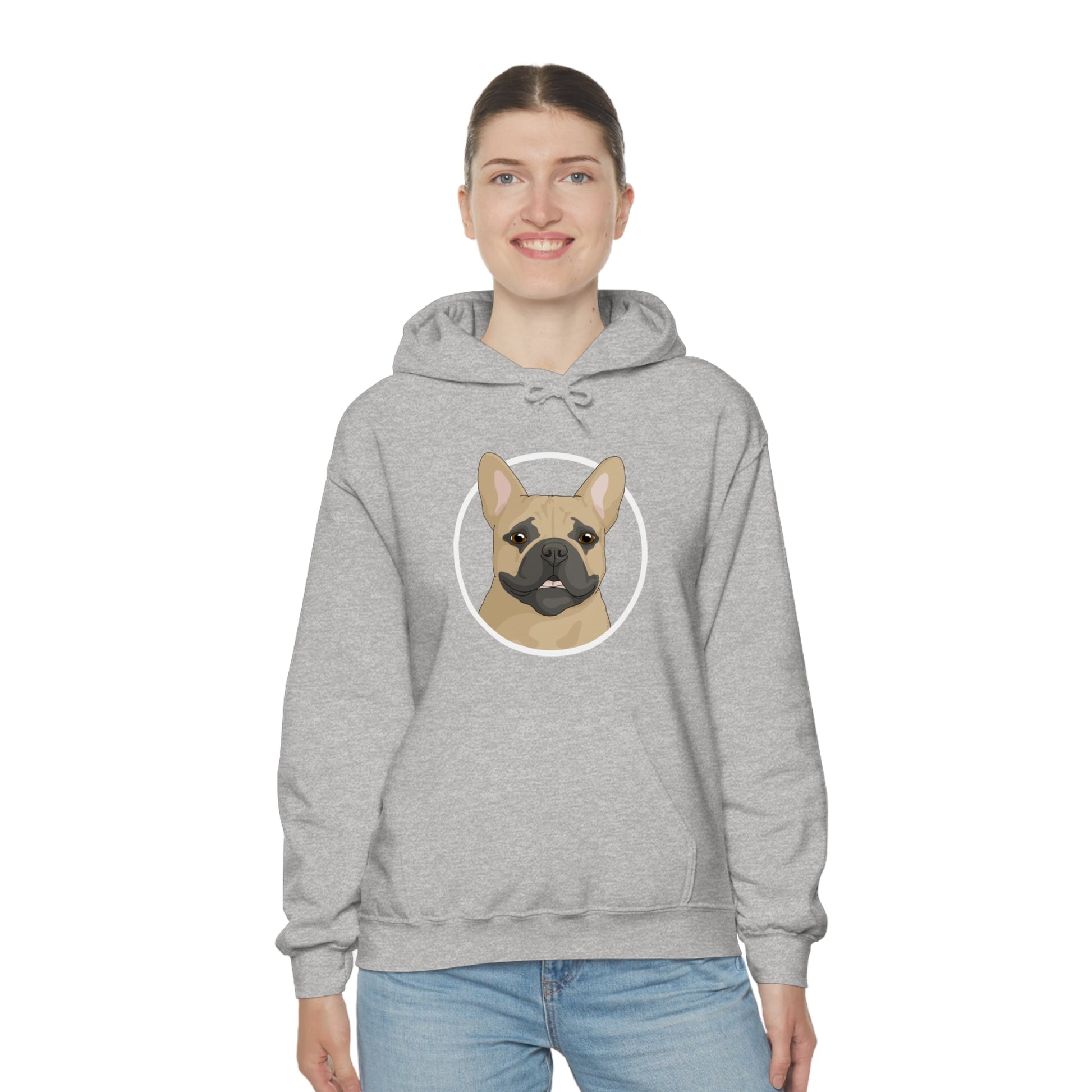 French Bulldog Circle | Hooded Sweatshirt - Detezi Designs-15239994697070695312