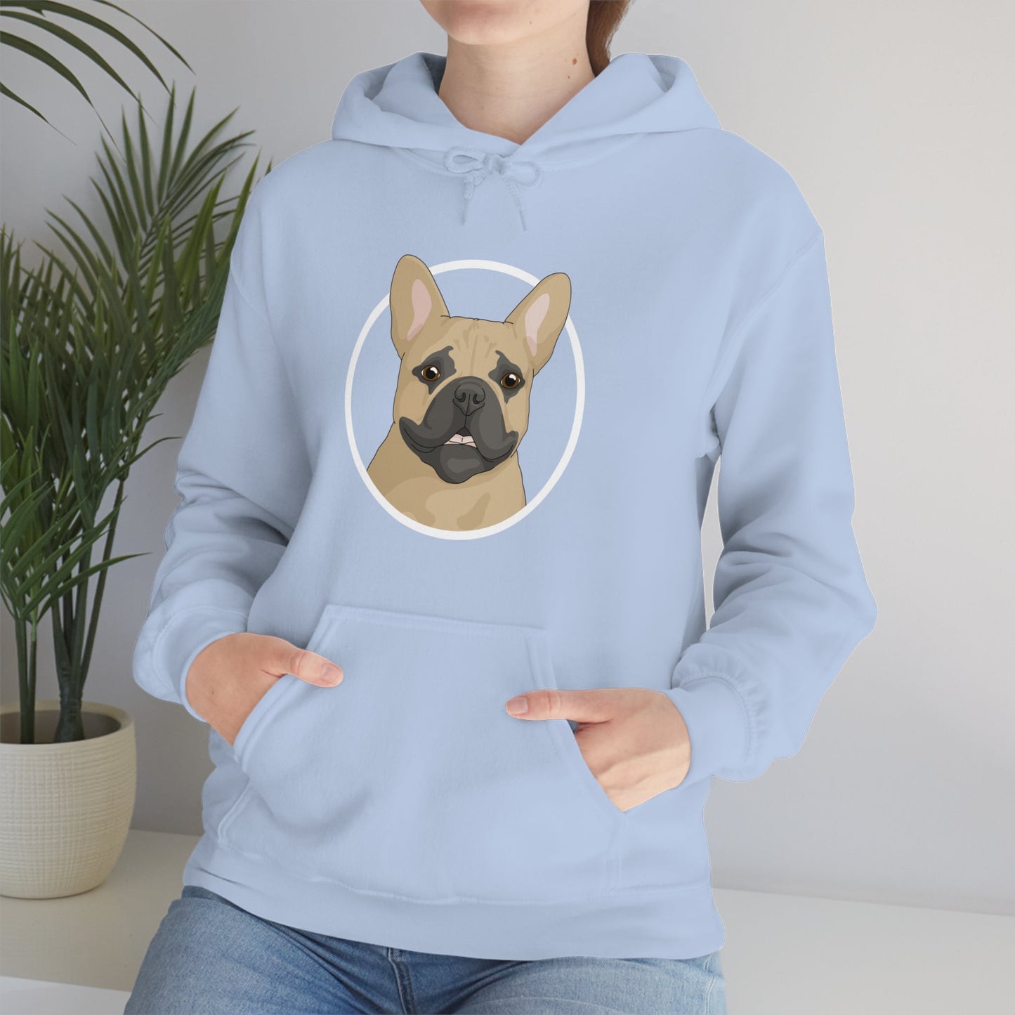 French Bulldog Circle | Hooded Sweatshirt - Detezi Designs-15239994697070695312