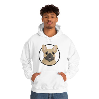 French Bulldog Circle | Hooded Sweatshirt - Detezi Designs-15239994697070695312