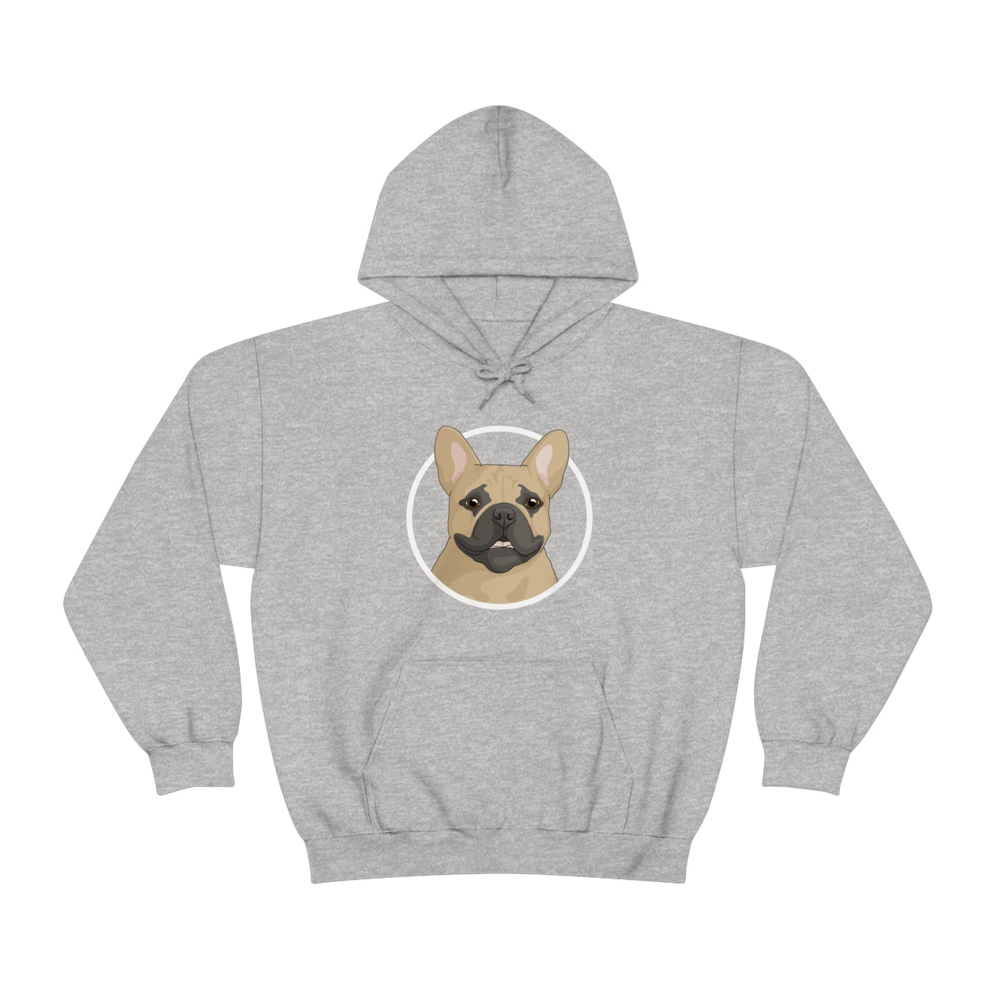 French Bulldog Circle | Hooded Sweatshirt - Detezi Designs-15239994697070695312