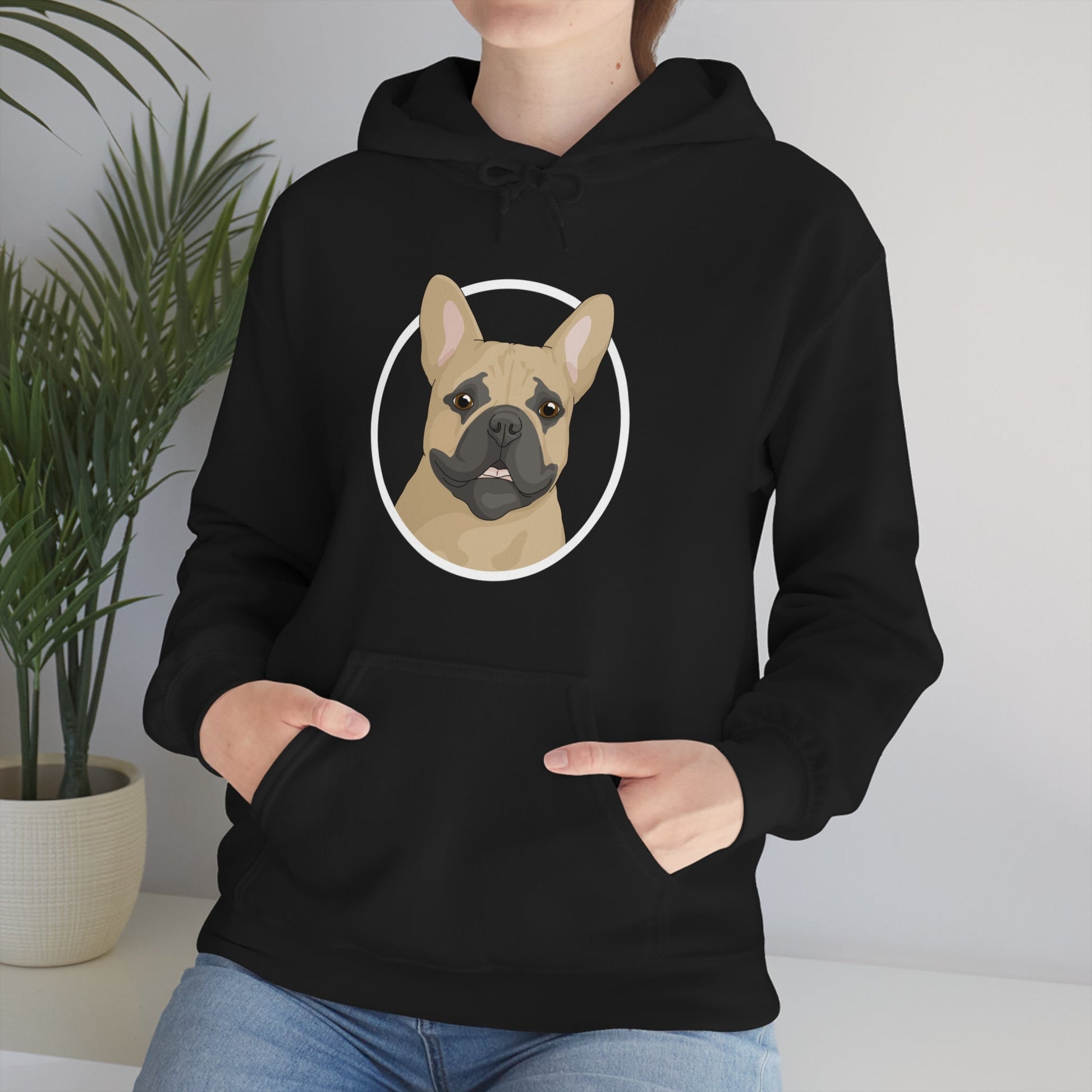 French Bulldog Circle | Hooded Sweatshirt - Detezi Designs-15239994697070695312