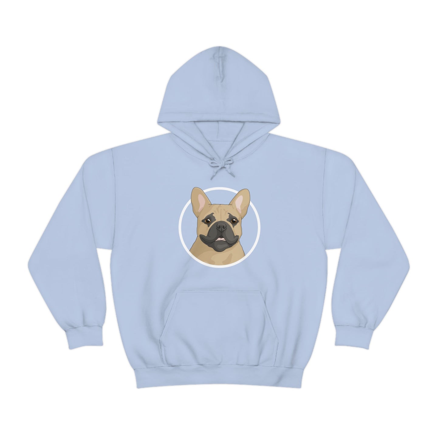 French Bulldog Circle | Hooded Sweatshirt - Detezi Designs-19694128959250354318