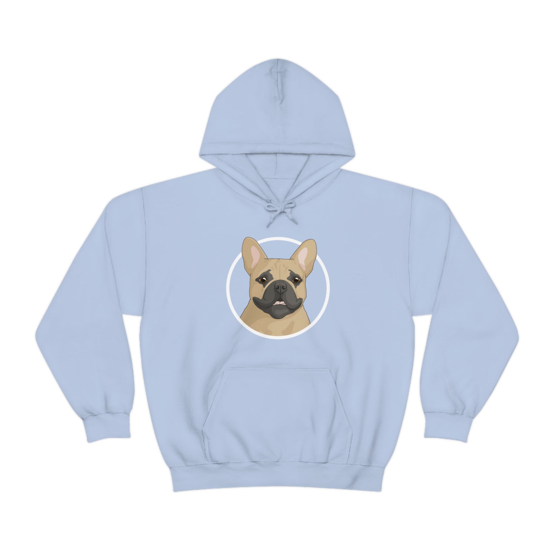 French Bulldog Circle | Hooded Sweatshirt - Detezi Designs-19694128959250354318