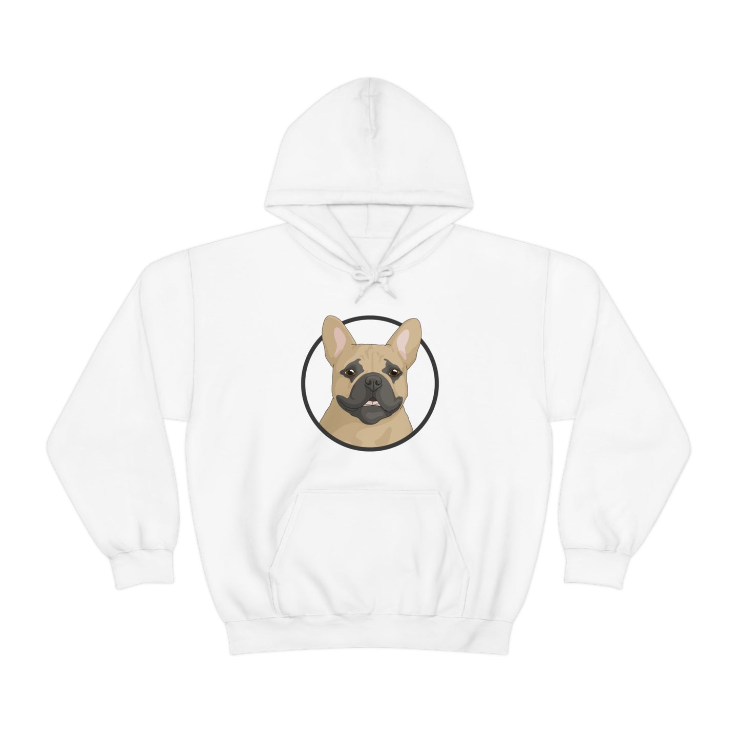 French Bulldog Circle | Hooded Sweatshirt - Detezi Designs-20917113453026128478