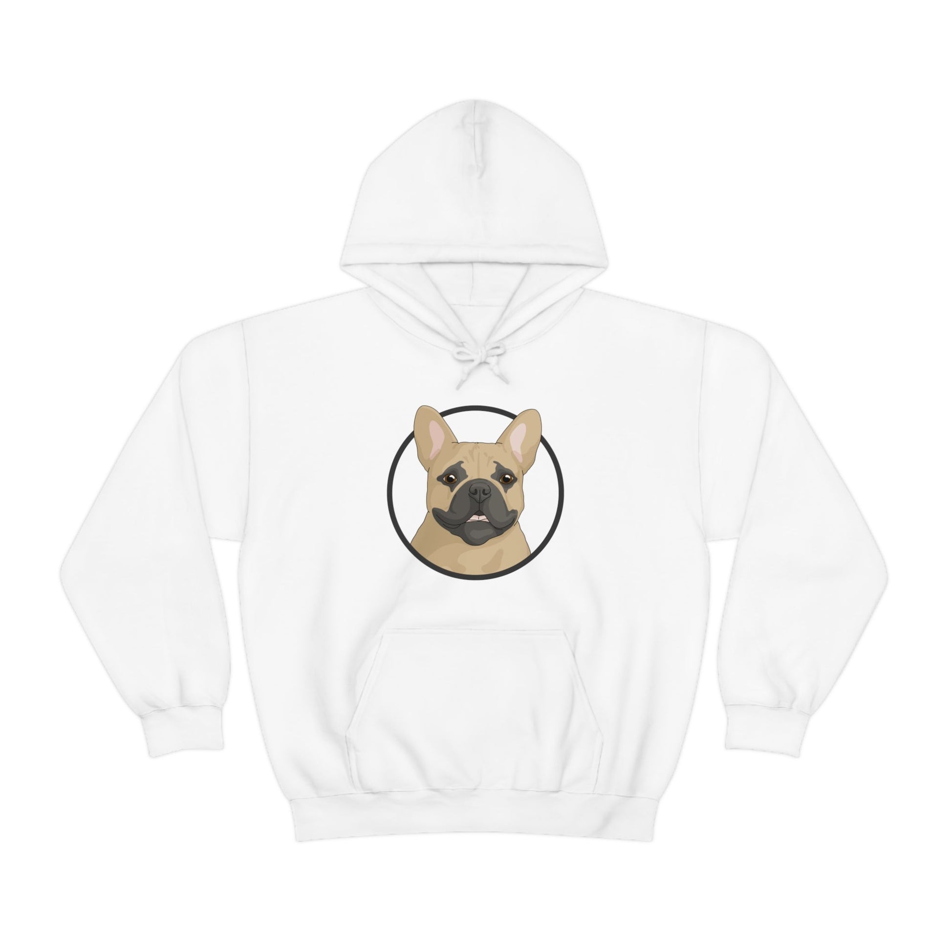 French Bulldog Circle | Hooded Sweatshirt - Detezi Designs-20917113453026128478