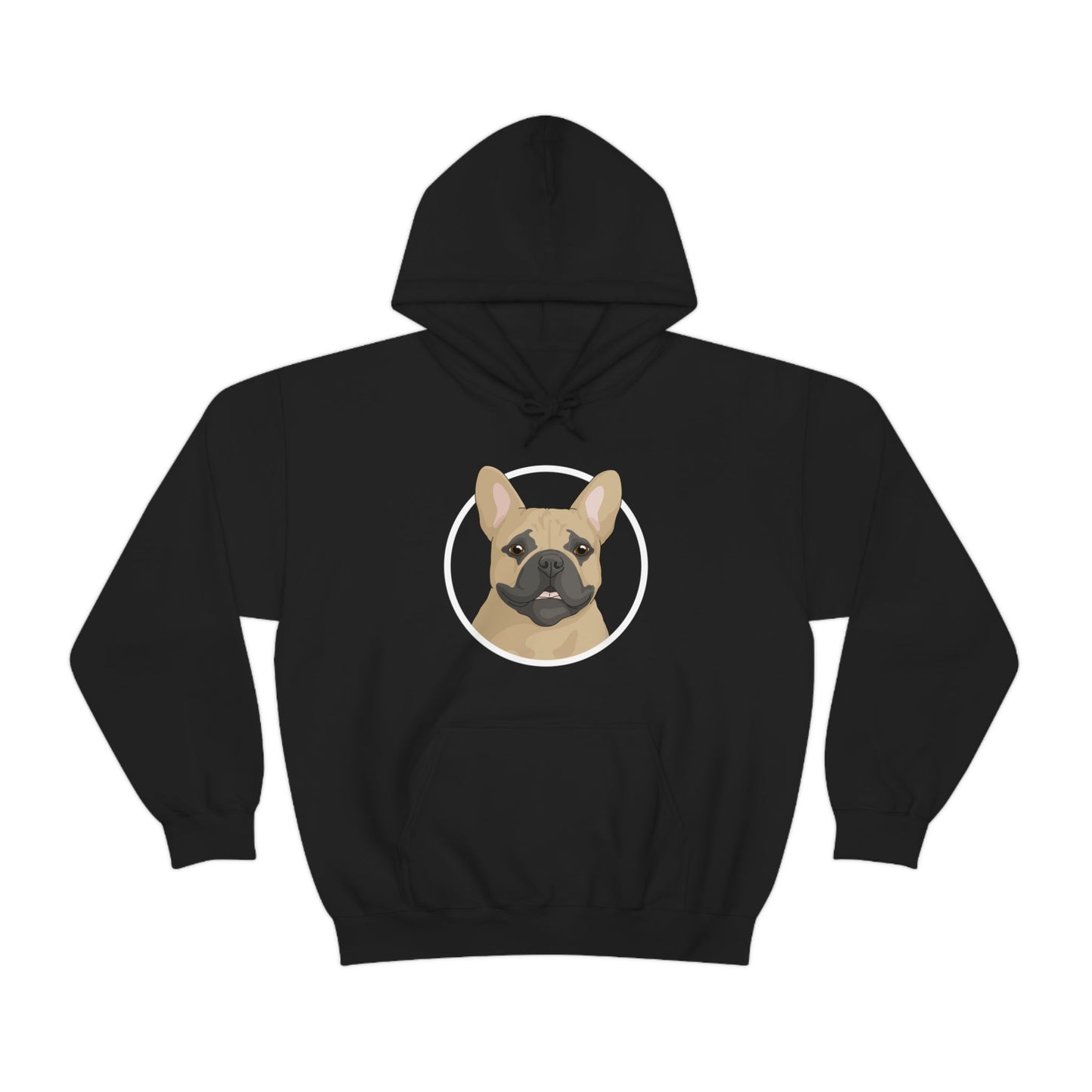 French Bulldog Circle | Hooded Sweatshirt - Detezi Designs-29804215910584890964