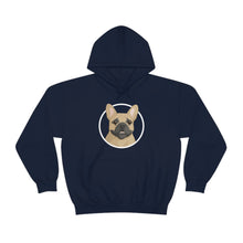 Load image into Gallery viewer, French Bulldog Circle | Hooded Sweatshirt - Detezi Designs-44765338182689181033
