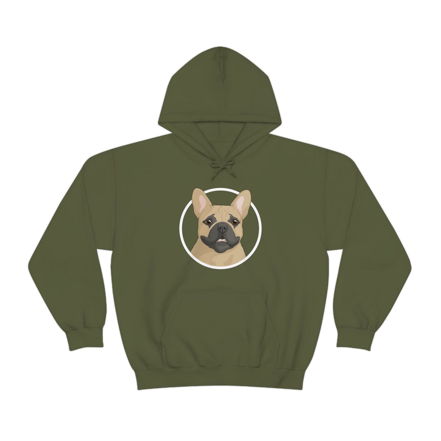 French Bulldog Circle | Hooded Sweatshirt - Detezi Designs-54782805248075437241