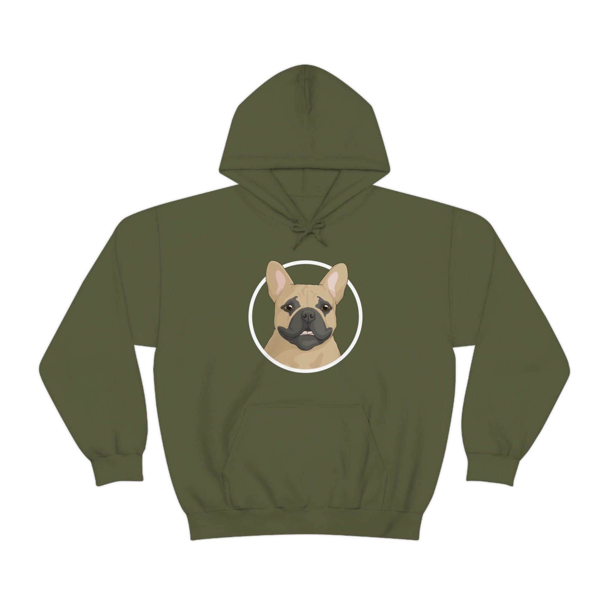 French Bulldog Circle | Hooded Sweatshirt - Detezi Designs-54782805248075437241