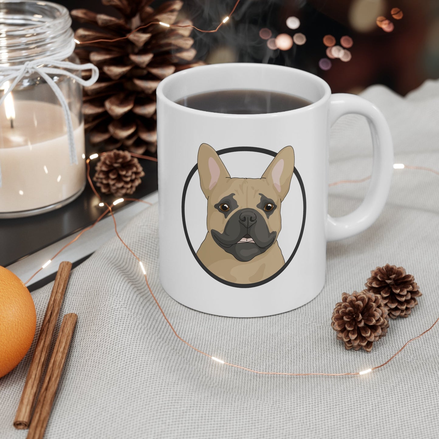 French Bulldog Circle | Mug - Detezi Designs-33805866019199503455