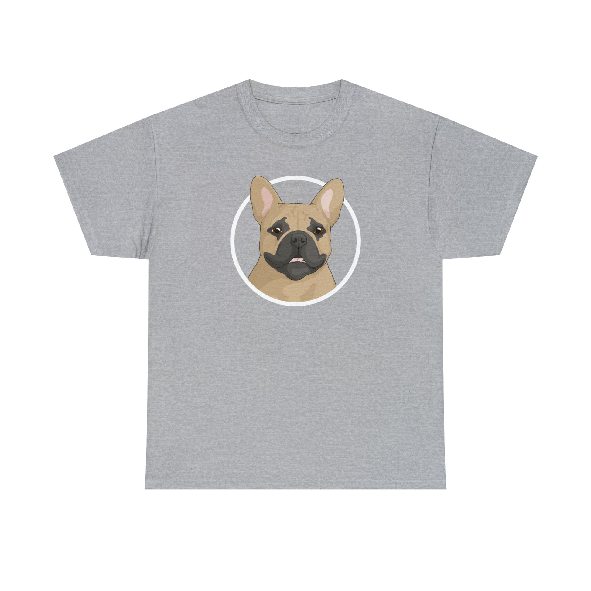 French Bulldog Circle | T-shirt - Detezi Designs-12619707915500656975