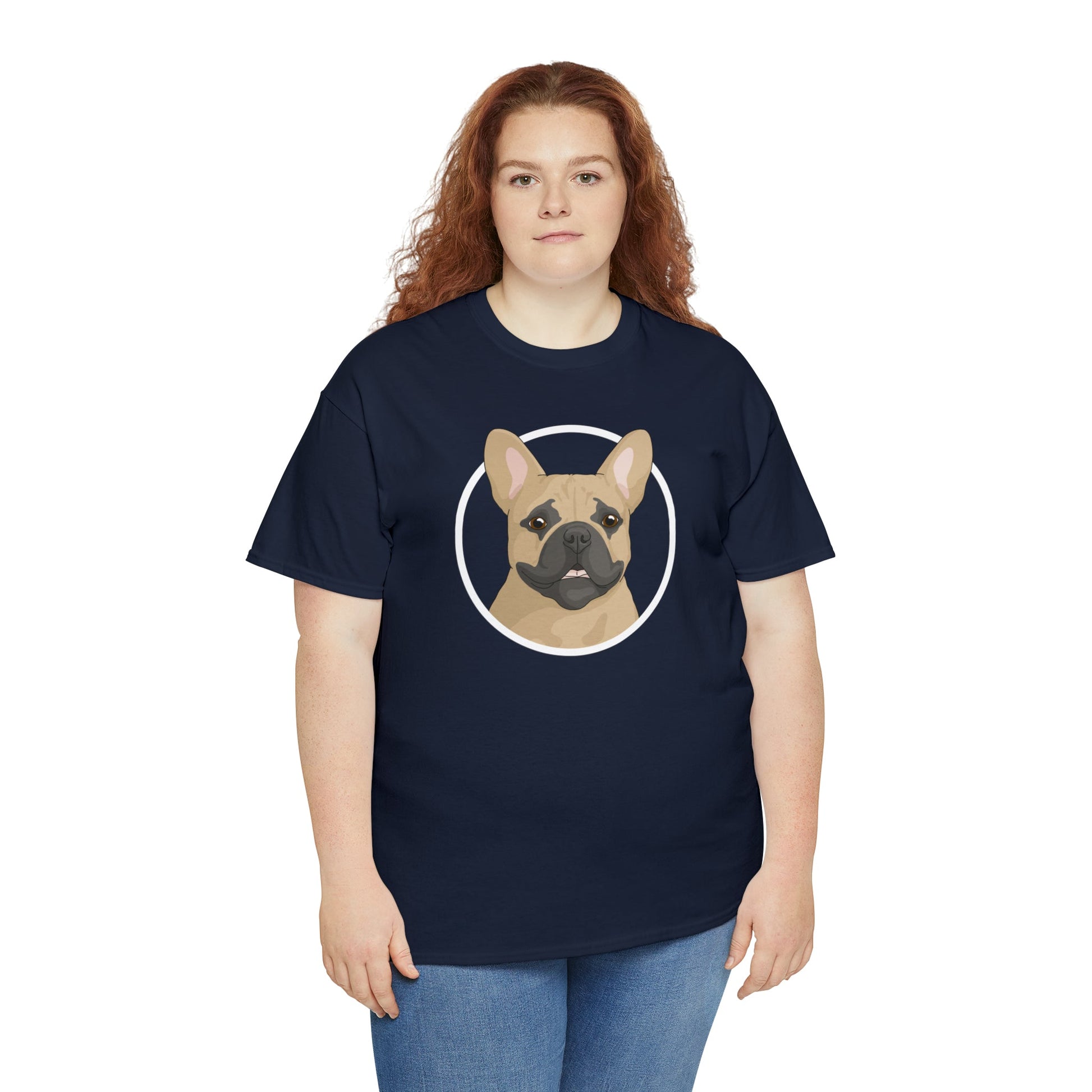 French Bulldog Circle | T-shirt - Detezi Designs-12619707915500656975