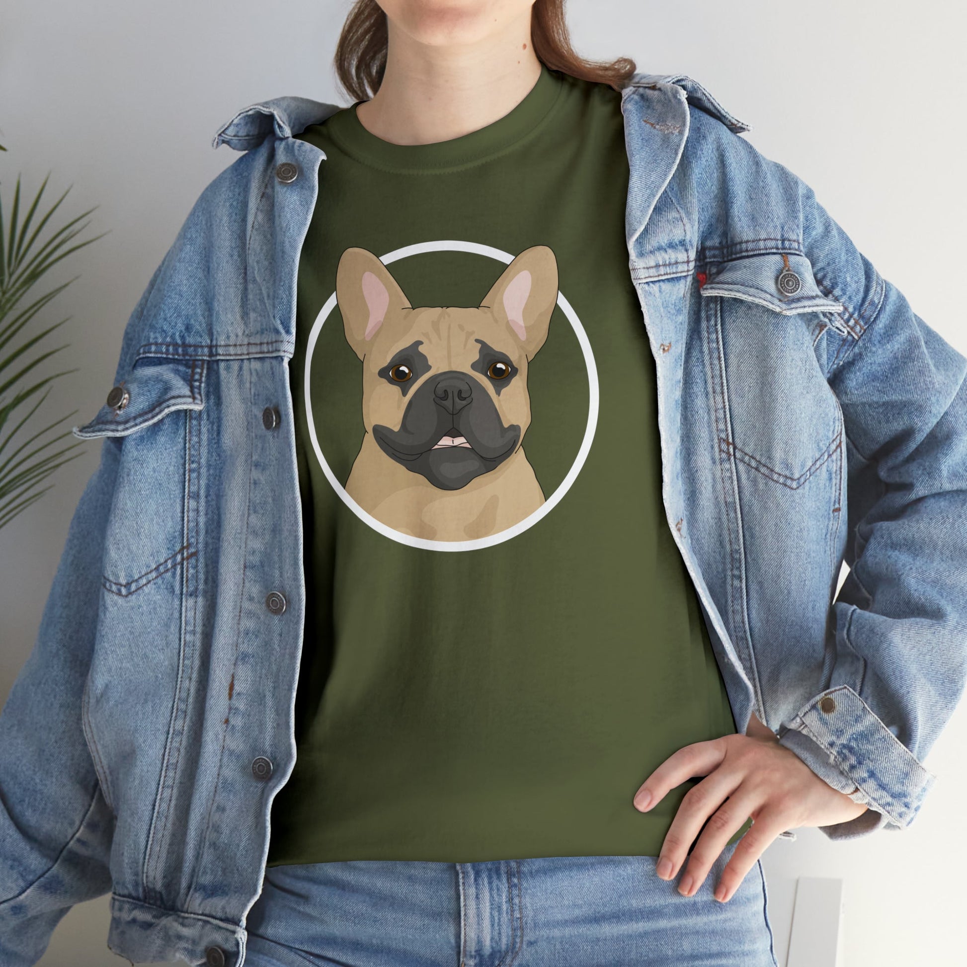 French Bulldog Circle | T-shirt - Detezi Designs-12619707915500656975