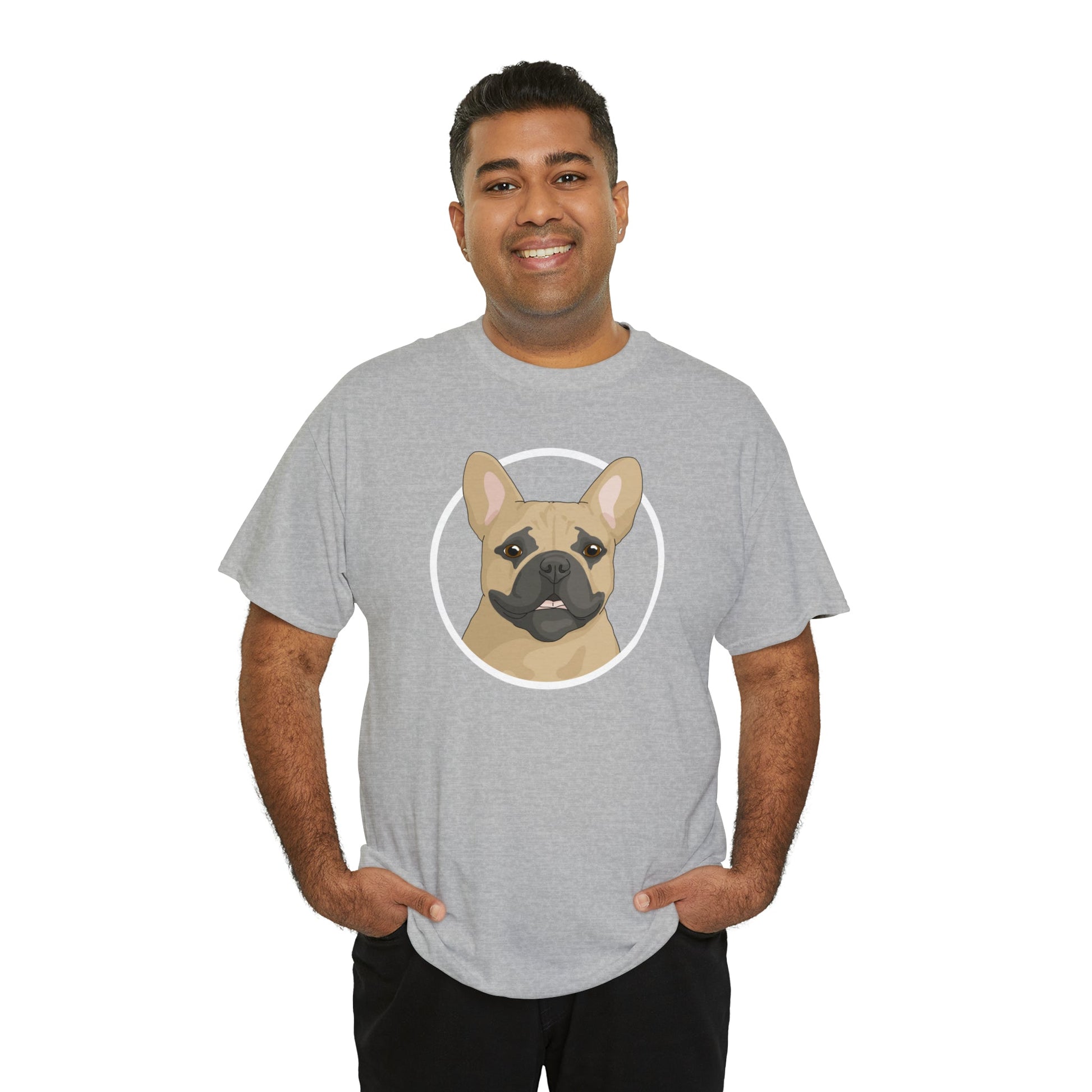 French Bulldog Circle | T-shirt - Detezi Designs-12619707915500656975