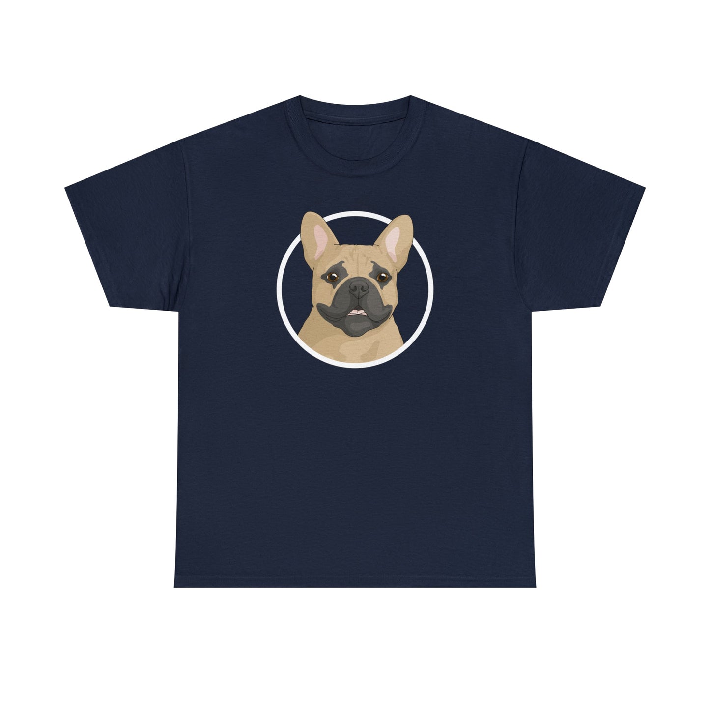 French Bulldog Circle | T-shirt - Detezi Designs-30320185639875979402