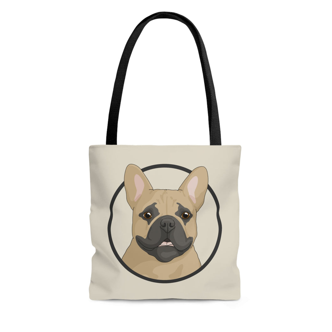 French Bulldog Circle | Tote Bag - Detezi Designs-32209889821623737241