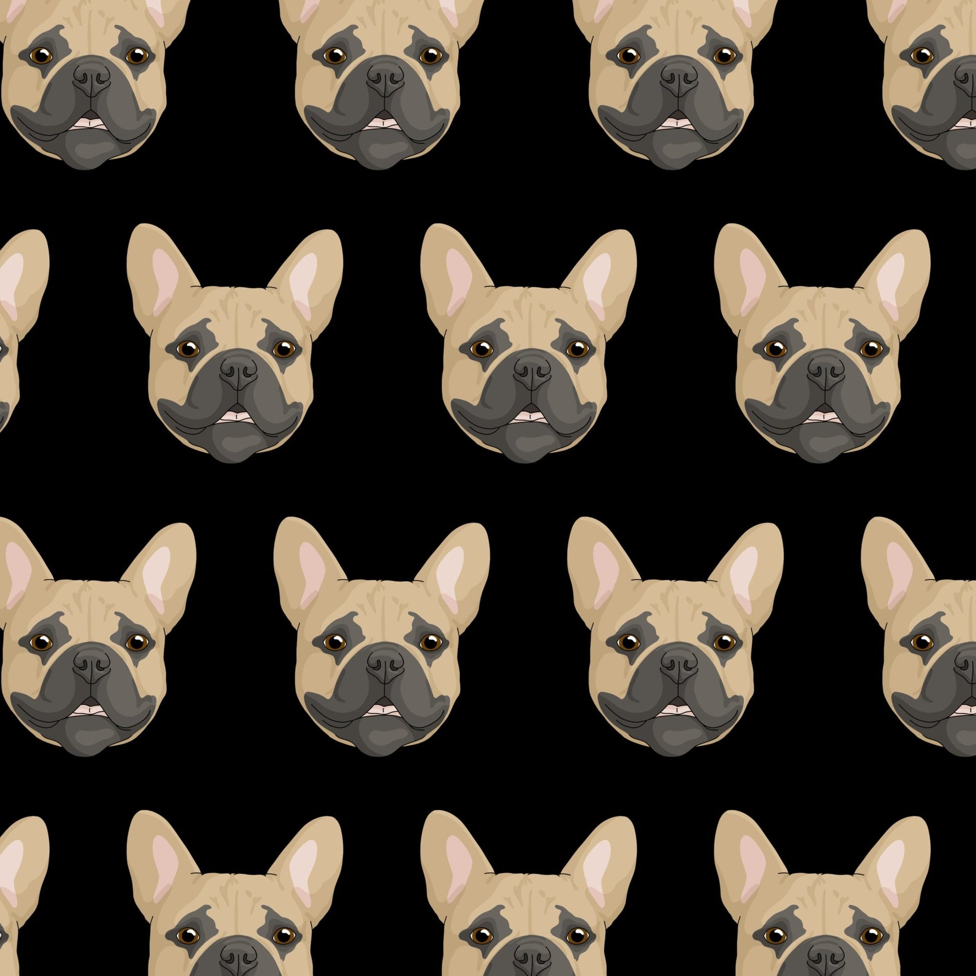 French Bulldog Faces | Crop Tee - Detezi Designs-GR001