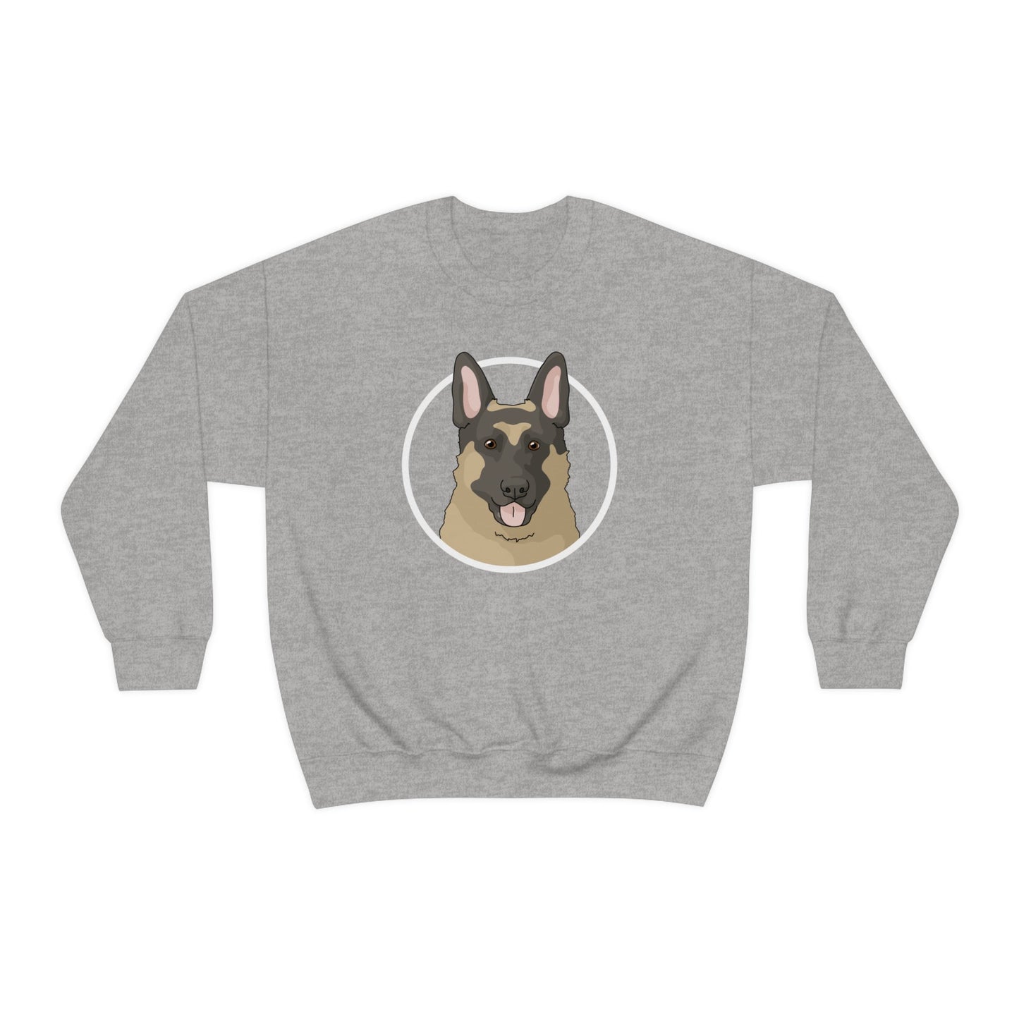 German Shepherd Circle | Crewneck Sweatshirt - Detezi Designs-20871795823181295380