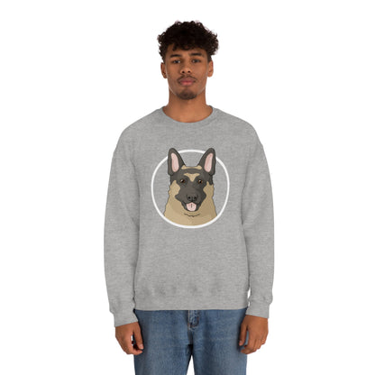 German Shepherd Circle | Crewneck Sweatshirt - Detezi Designs-20871795823181295380