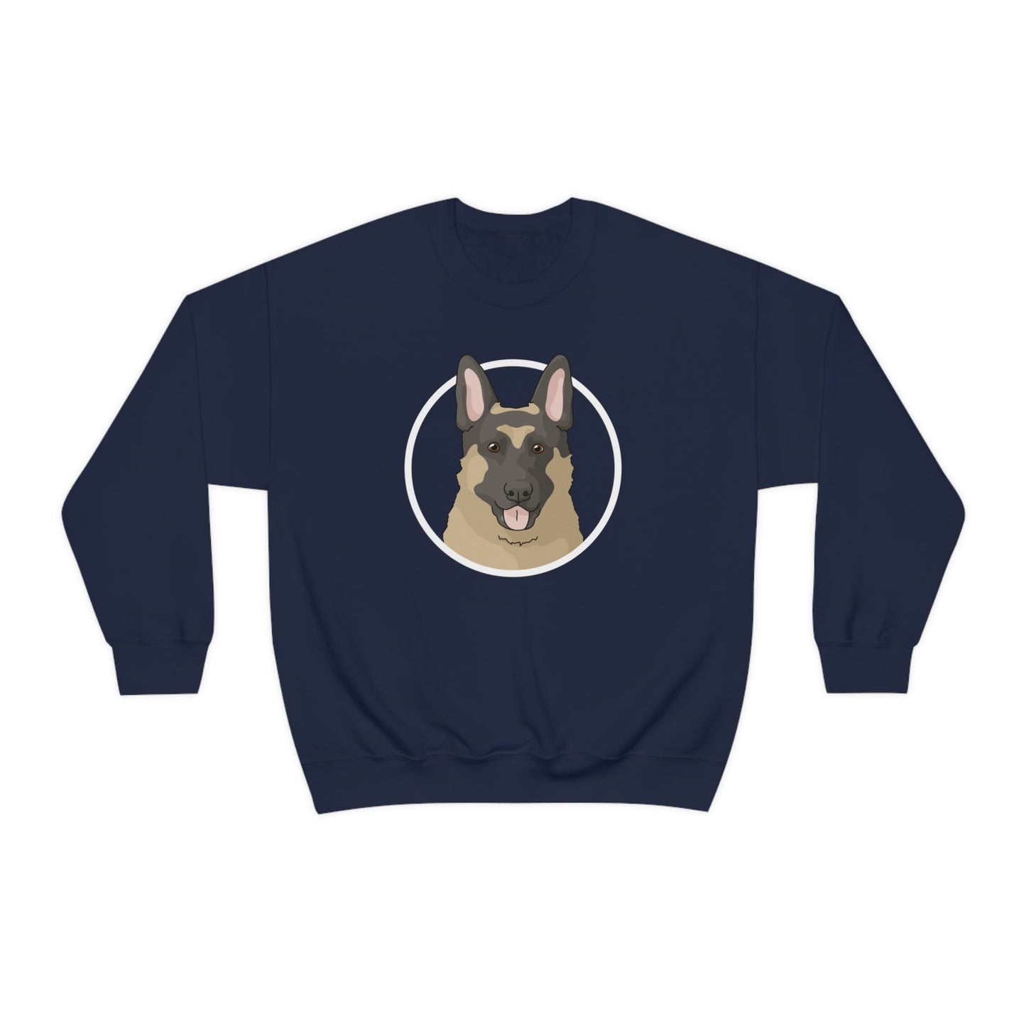 German Shepherd Circle | Crewneck Sweatshirt - Detezi Designs-33283989672393410209