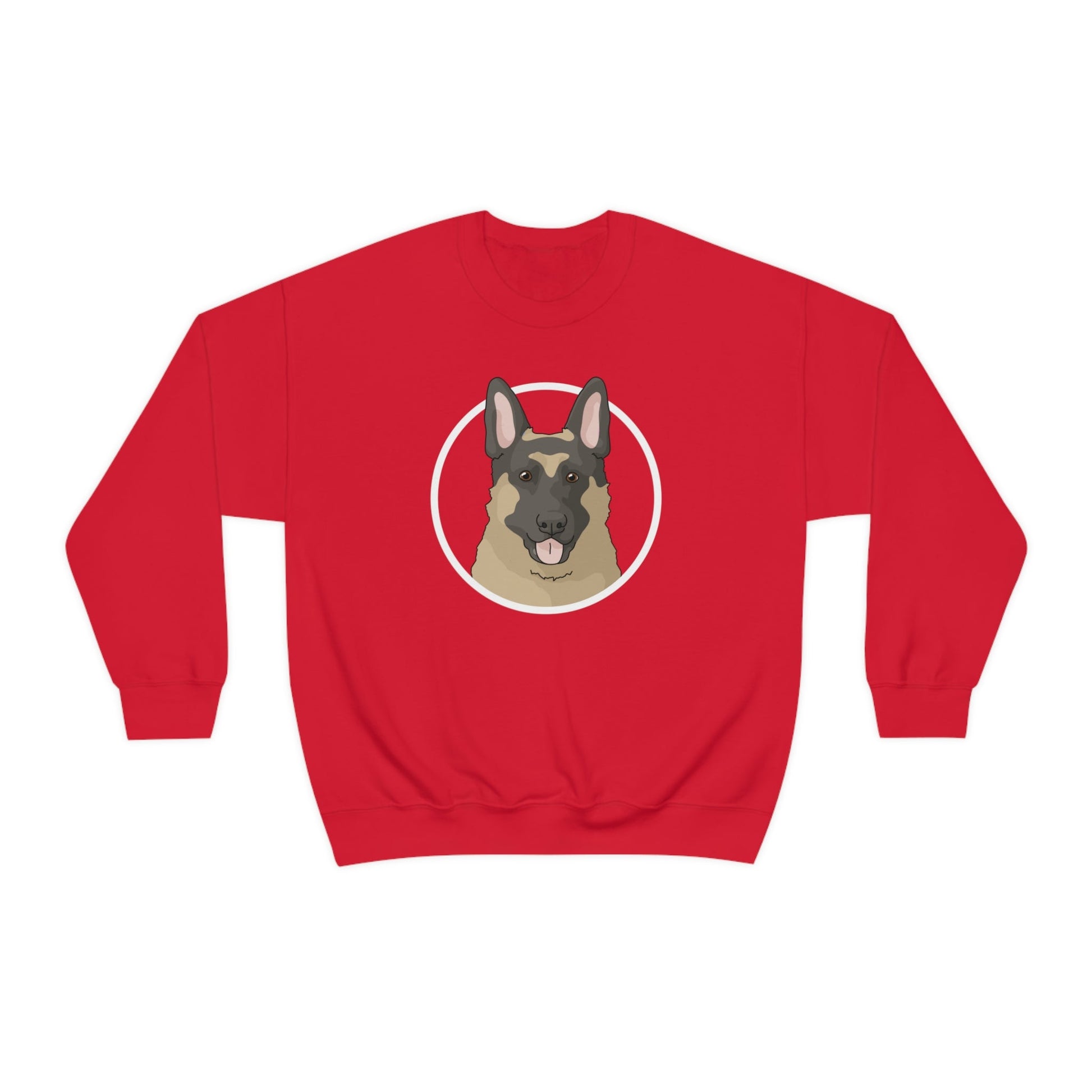 German Shepherd Circle | Crewneck Sweatshirt - Detezi Designs-67375881244029422606