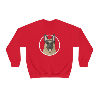 German Shepherd Circle | Crewneck Sweatshirt - Detezi Designs-67375881244029422606