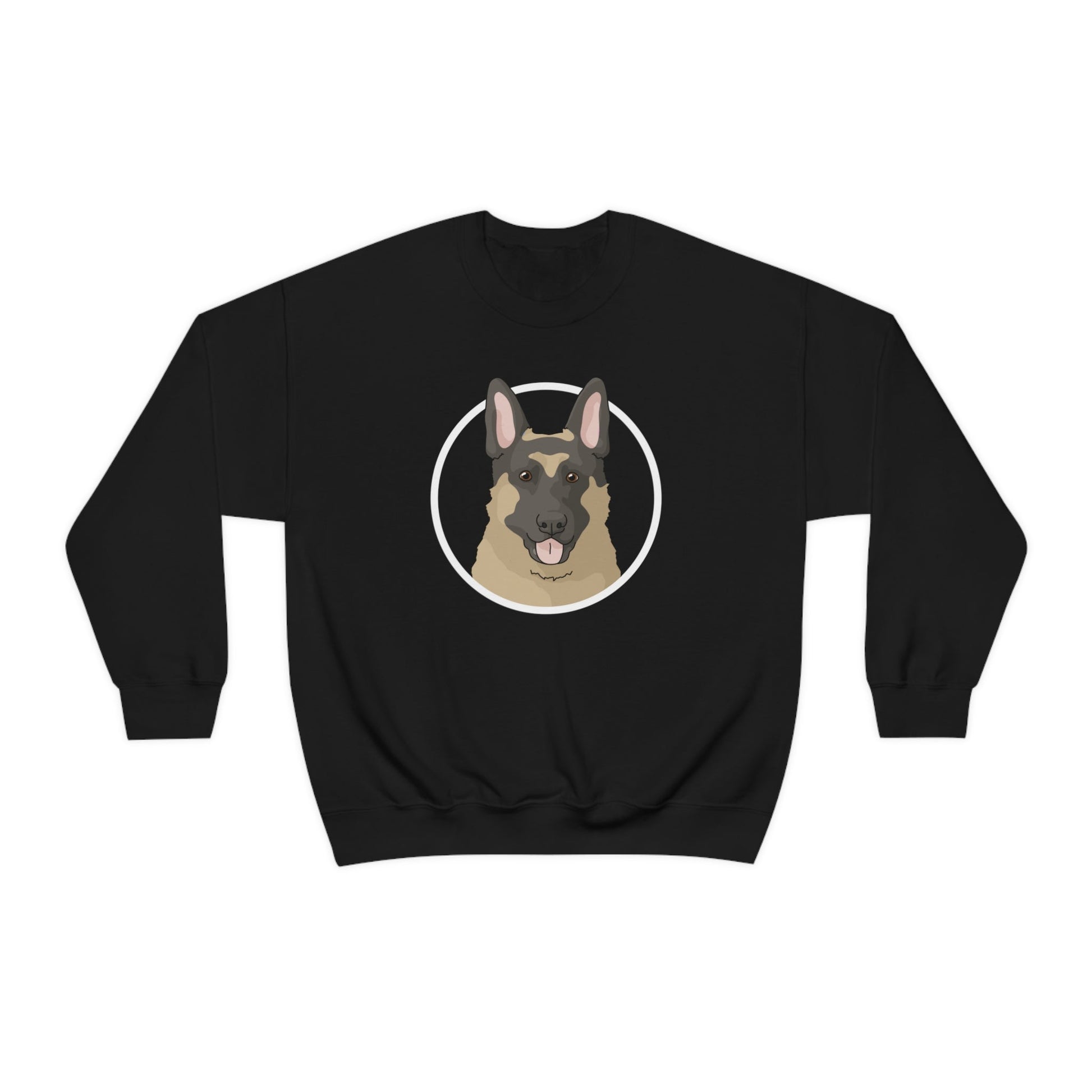 German Shepherd Circle | Crewneck Sweatshirt - Detezi Designs-78089715957090772203