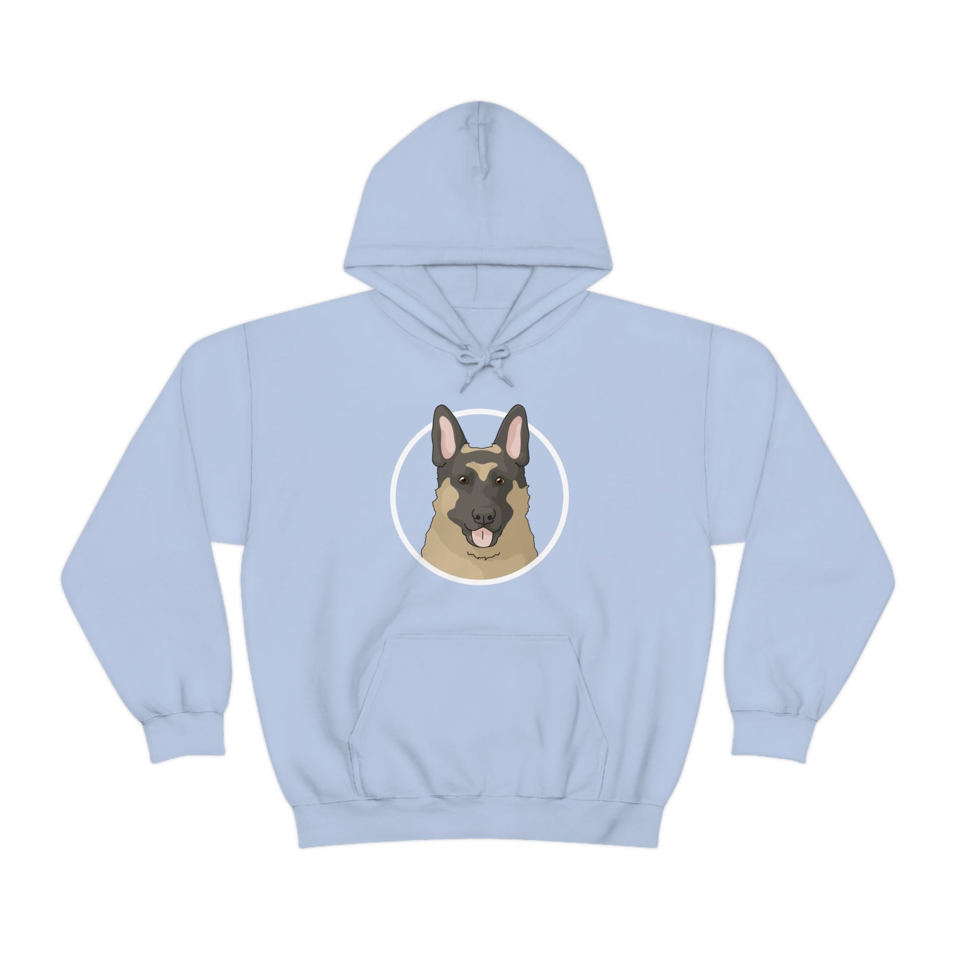 German Shepherd Circle | Hooded Sweatshirt - Detezi Designs-15799530752681438673